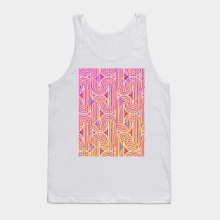 Colorful waves pattern Tank Top